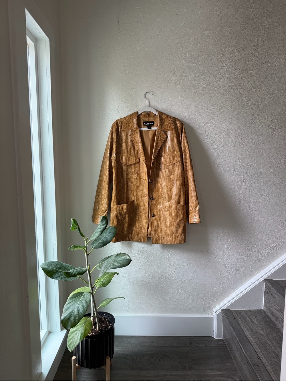 Company Ellen Tracy Women's Animal Print Jacket Brown Size 4
